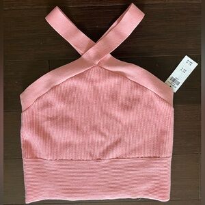 Abercrombie Ottoman Twist Halter Top